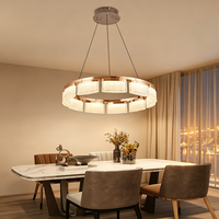 Décoration d'intérieur, lustre LED de luxe, luminaire suspendu décoratif pour hôtel, projet et éclairage intérieur de villa