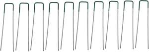 Estacas de acero galvanizado en forma de U para tiendas de campaña, jardín y césped, de alta resistencia, clavijas de sujeción para césped. - Product Image 4