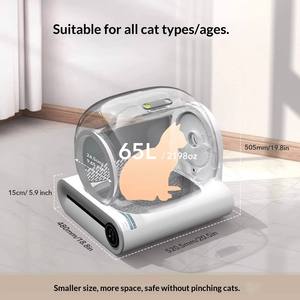 Caja de Arena Autolimpiable para Gatos Petop Factory, 64L de Gran Capacidad, Caja de Arena Eléctrica Inteligente Autolimpiable para Varios Gatos - Product Image 3