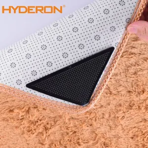Pinza de alfombra antideslizante lavable, accesorio mágico, almohadillas triangulares reutilizables, tamaño personalizado