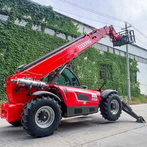 Di alta qualità da 4 tonnellate di Handler telescopico da 14m carrello elevatore telescopico con <span class=keywords><strong>cestello</strong></span> appeso con equipaggio - Product Image 4