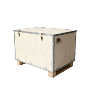 Caja de Madera Contrachapada Personalizada de 100 mm x 100 mm x 100 mm, Reforzada con Acero, Embalaje para Exportación - Product Image 1
