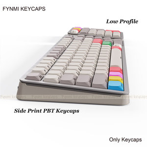 Teclas Fynmi Ultrafinas de Perfil Bajo, 127 Teclas PBT con Sublimación de Tinta, Teclas ANSI para Teclado Mecánico con Interruptor <span class=keywords><strong>MX</strong></span> de Perfil Bajo - Product Image 4