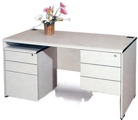 Meubles de bureau à bas prix, bureau pour le personnel avec tiroirs et serrures, bureau d'ordinateur avec armoire, table et chaise d'enseignant en bois