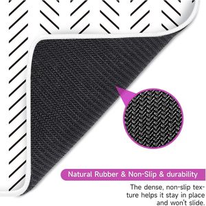 Elegante alfombrilla de mesa negra Chevron Mahjong con bolsillos de almacenamiento plegables Accesorio de fiesta para amantes de Mahjong ¡Stock listo! - Product Image 4