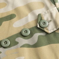 Combinaison de chasse de combat en plein air en style BDU jaune vert Jungle Camo veste et pantalon avec mélange de polyester de coton résistant Rip-Stop