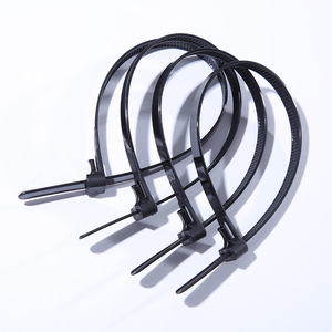 Attaches-câbles en nylon JUNKE, épaisseur 1,0 mm-3 mm, pour regroupement industriel, réutilisables, sangles en plastique à clipser, résistantes au feu 95V-2 - Product Image 2