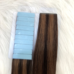 Tự Nhiên Mỏng Salon Pro Chất Lượng Vô Hình Băng Trong Tóc Bất Con Người Phần Mở Rộng Tóc Tiêm Băng Trong Phần Mở Rộng Tóc Đôi Rút Ra - Product Image 6