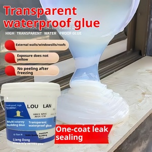 Acrylic Emulsion <b>Waterproof</b> Glue for Exterior <b>Walls</b> Roofs Tile Repair-Colorless Liquid <b>Paint</b> - Product Image 4