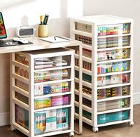 Gabinete de Almacenamiento Rodante con Múltiples Cajones de Alta Demanda para Libros, Archivos, Artículos Diversos, Juguetes, Organizador de Piso para el Hogar, Dormitorio, Sala de Estudio