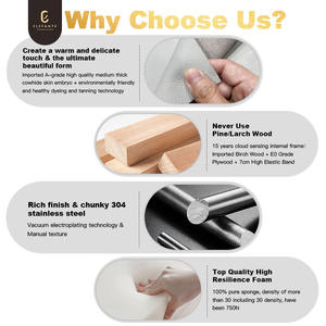 Canapé en tissu de luxe à vendre, ensemble de canapés personnalisés, luxe léger, confortable, de haute qualité, canapés incurvés en forme de lune rayés - Product Image 6