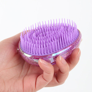 Egg Shape Hair Comb For Easter Decoration With Iridescent Color And Glitter Finish For General Population Indoor Use - Product Image 5