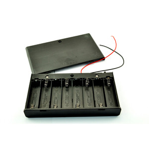 Boîtier de batterie 8 cellules AA 12V avec connecteur DC, interrupteur, couvercle scellé, étui portable en ABS - Product Image 3