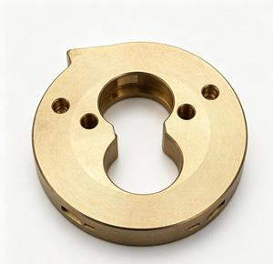 Brida hexagonal de aluminio mecanizada por CNC personalizada con orificio central y seis orificios de montaje, piezas de repuesto para motocicleta mecanizadas por CNC - Product Image 2