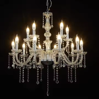 Lustre de luxe en cristal décoratif pour mariage, accessoires de mariage, rideau de perles en acrylique cristallin, lustre de plafond pour événement