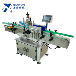 NY-822A Hochgeschwindigkeits-Rundflaschen-Etikett ier maschine für Papier-Kunststoff-Glas-Metall behälter mit TTO-Drucker oder heißem <span class=keywords><strong>Stempel</strong></span>-Codierer - Product Image 1