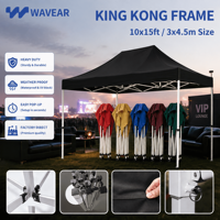 Tente de réception pliante 10x10 imperméable pour événements, mariages, salons professionnels, sports, triple couche, personnalisable