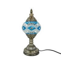 Lampe en verre mosaïque turque faite à la main pour un cadeau interactif parent-enfant, table de chevet, décoration de Noël