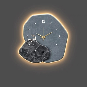 3D bán buôn hiện đại cao cấp đá Fortune thiết kế đơn giản và thiết thực sang trọng Moose phòng khách tường nghệ thuật với LED trang trí nội thất sơn - Product Image 4