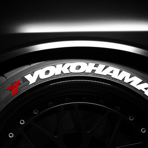 Neumático <span class=keywords><strong>de</strong></span> Motocicleta Modificado SKYEO, Estilo Yokohama, 3D Estéreo, <span class=keywords><strong>Fondo</strong></span> Negro, PVC, Personalidad, Letra Inglesa, Reutilizable, 1 Año - Product Image 4