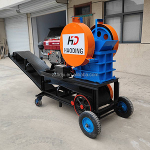 Máy nghiền hàm DIESEL pe150x250 để sử dụng tại nhà Máy nghiền đá tổng hợp 3tph với băng tải để nghiền quặng Đồng - Product Image 3