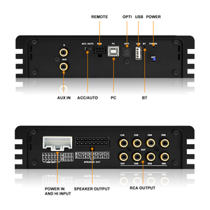 Égaliseurs stéréo DSP <span class=keywords><strong>audio</strong></span> pour voiture 8 canaux haute résolution, amplificateur universel 8*50 W classe AB, fréquences 20-20 kHz avec crossovers - Product Image 6