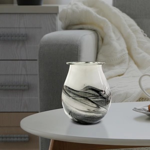 Difusor de Aromaterapia de Vidrio con Diseño Marmoleado y Cubos de Cera Amarilla para Uso con Fragancias - Product Image 2