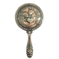 Miroirs à main vintage en métal de haute qualité, placage antique, couleur et forme personnalisées, décoration d'intérieur sur le thème des fées, cadeaux à prix réduit