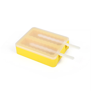 Moule à glace en silicone empilable sans BPA avec couvercle facile à utiliser, forme cube, pour bâtonnets de glace, jus, café, thé, vin, bière - Product Image 5