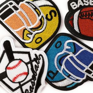 En gros Nouveaux Patchs brodés thermocollants à paillettes, motifs sportifs (Baseball, Basketball, Football, Rugby, Soccer) pour le jour du match - Product Image 5