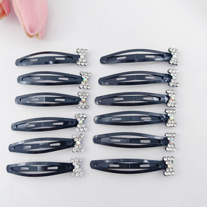 12 unids/bolsa 7cm regalo para niñas Metal mariposa estilo mujeres accesorios para el cabello brillo Rhinestone horquilla brillante BB Clip pinzas para el cabello - Product Image 5