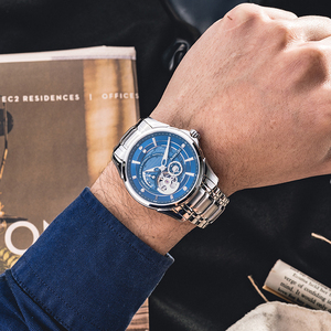 Relojes Mecánicos Elegantes para Hombre, Caja Redonda de 41 mm, Acero Inoxidable 316L, Zafiro, Resistente al Agua, Movimiento Automático NH35 - Product Image 6