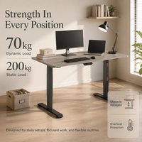 Bureau électrique extensible en bois AOR, réglable en hauteur, pour le travail ou l'apprentissage, couleur personnalisable, montage facile, direct usine