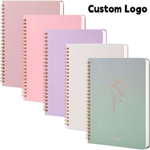 Quaderno regalo A5 a spirale con stampa a caldo oro, di alta qualità, a fogli mobili, design minimalista, originale, per corrigere errori - Product Image 1