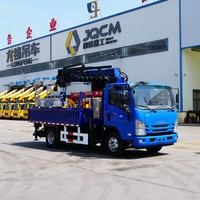 Truk Kargo ISUZU 6.3 Ton dengan Crane Lengan Lurus Diesel untuk Konstruksi - Promo!