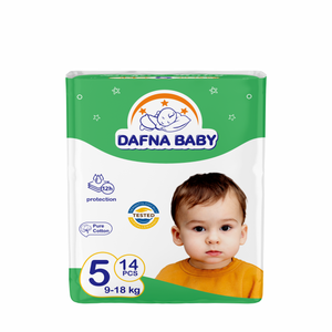 Couches pour bébés Dafna de haute qualité, film PE biologique, super absorbantes, mini format, taille 5, soin doux pour les nouveau-nés, vente en gros - Product Image 1