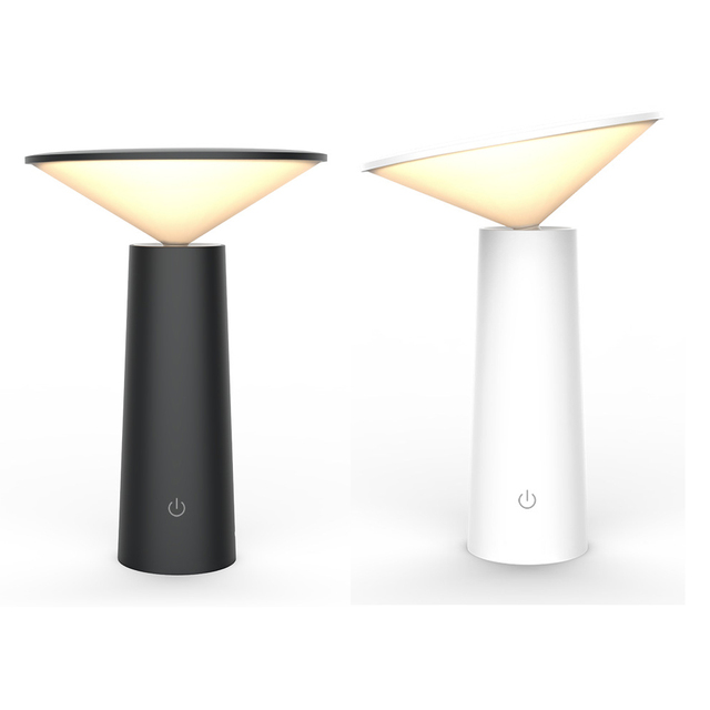 Modern Rechargeable LED Desk Lamp Adjustable Color Temperature Brightness Mini Night Light Feature Simple Dome Lithium Battery
