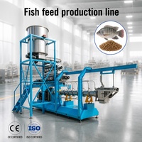 Solution clé en main : Ligne de production d'aliments flottants pour poissons PLC, extrudeuse d'aliments pour crevettes pour usine d'aliments pour groupers et esturgeons