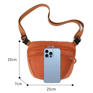 Trendy Cool Casual Chest Couple Style Fashionable Portable <b>Outdoor</b> Travel <b>Sports</b> Hiking Shoulder Waist Sling Crossbody <b>Bag</b> - Product Image 2