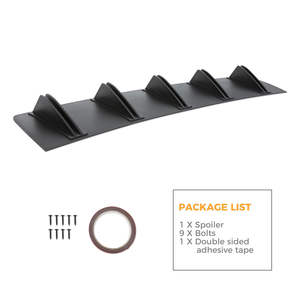 Divisor de <span class=keywords><strong>aleta</strong></span> de tiburón directo de fábrica estilo 32 "difusor de alerón de parachoques trasero labio negro brillante para <span class=keywords><strong>BMW</strong></span> 3series E36 <span class=keywords><strong>E46</strong></span> E93 E90 E92 - Product Image 6