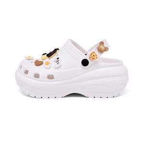 Zuecos Negros para Mujer con Plataforma para Aumentar la Altura, Suela Suave Antideslizante, Zapatos de Playa para las Cuatro Estaciones - Product Image 4