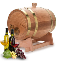 Baril à vin en bois décoratif d'usine, certifié FSC et BSCI, ornement de bar de mariage, fûts en bois