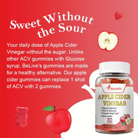 Gummies au vinaigre de cidre de pomme (ACV) et extrait de thé vert matcha pour un ventre plat et mince, favorisant la santé et la gestion du poids pour la graisse abdominale