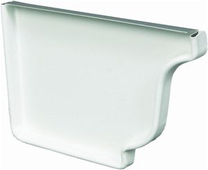 Bouchon d'extrémité de <span class=keywords><strong>gouttière</strong></span> de 5 et 6 pouces, capuchon d'extrémité de <span class=keywords><strong>gouttière</strong></span> en aluminium résistant aux intempéries pour système de drainage des eaux de pluie des avant-toits - Product Image 1