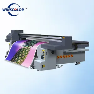 Máquina de impressão industrial para pequenas empresas UV Roll To Roll Flatbed Printer
