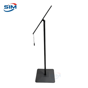 Подставка для напольных вывесок из алюминиевого сплава, светодиодный световой короб A2/A3, прямоугольная подставка для меню, черная подставка для внутреннего/наружного использования, сменный держатель вывески - Product Image 6