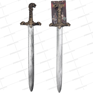 Espada de Juguete con Cabeza de Dragón Realista Vikinga de 72 cm, Accesorio Medieval de Plástico para Niños, Regalos para Fiestas de Disfraces de Halloween - Product Image 4