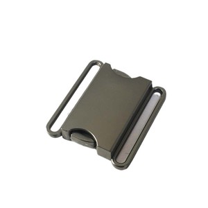 Hebilla Deslizante de 35 mm de Aleación de Zinc en Color Negro Metálico y Plateado, Resistente al Desgaste y Duradera para Bolsos - Product Image 3