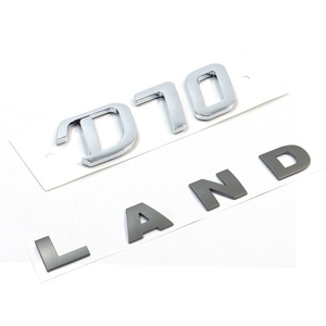 Emblemas de logotipo de coche 3D personalizados, insignias de cubierta frontal para coches, calcomanías de <span class=keywords><strong>Metal</strong></span> ABS para Pegatinas de carrocería de coche - Product Image 3