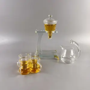 自动石磨家用懒人功夫茶具硼硅酸盐玻璃茶壶